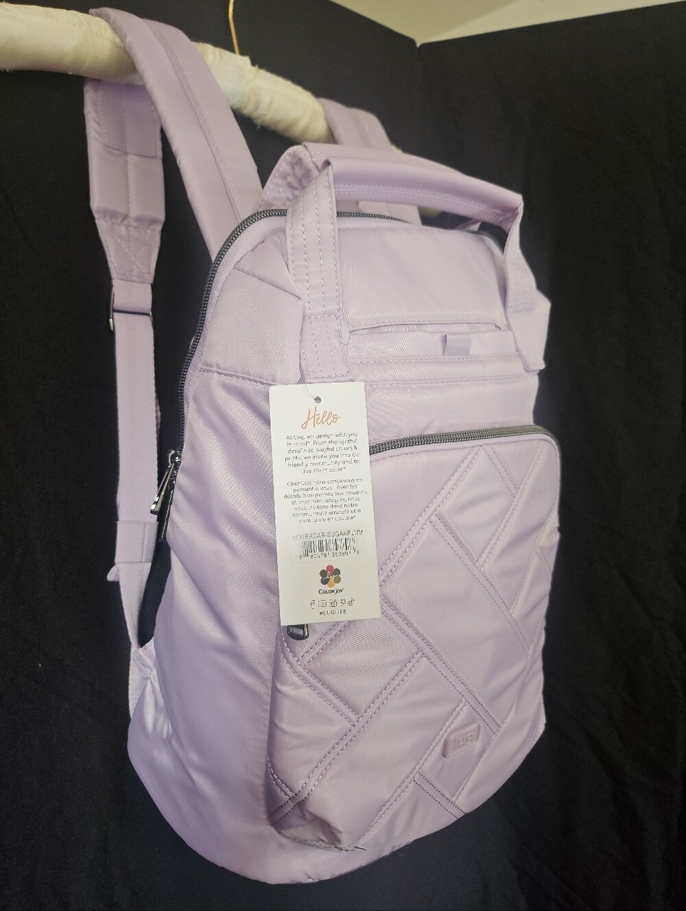 $80 Retail, NWT Lug Sugarplum Backpack, Sold Out & Hard-to-Find Color - Picture 3 of 14